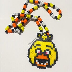FNAF Chica Necklace Kandi Five Nights rave
